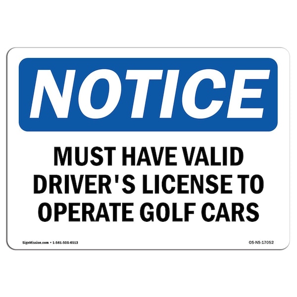 Safety Sign, OSHA Notice, 18" Height, Aluminum, OSHA-Policies-Regulati, Landscape, 1824-L-17052